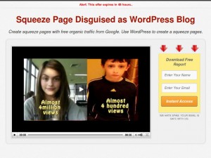 Squeeze Master WordPress theme for squeeze pages - Free WP theme