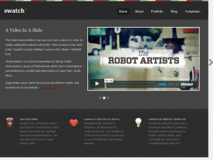 Swatch WordPress theme - Free WordPress theme