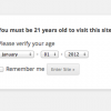 WordPress Age Verify