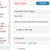 Automatically Tag Your WordPress Posts