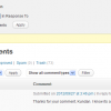 WordPress: Manage comments in bulk