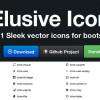 Elusive icon font with 270 icons
