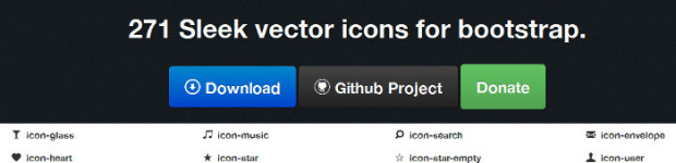 Elusive icon font with 270 icons