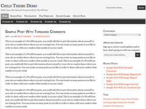 Georgia WordPress theme - Free Genesis child theme