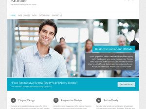 Attitude WordPress theme - Free Responsive theme
