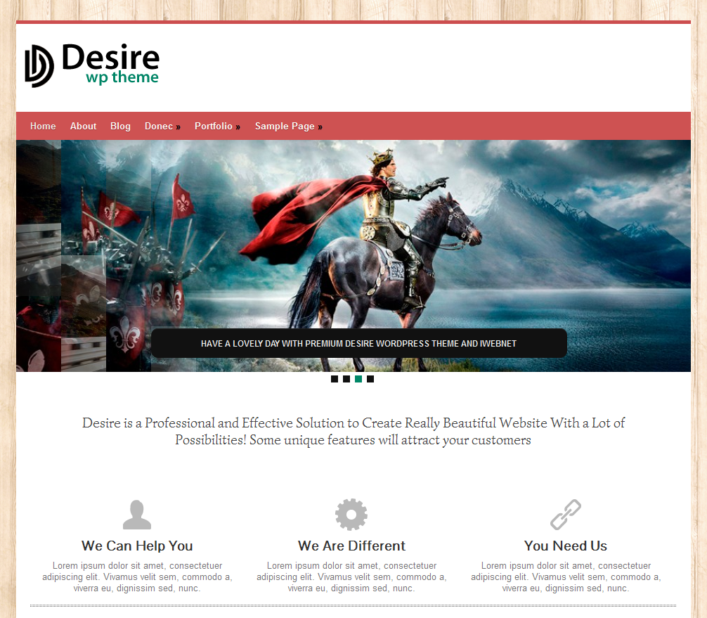 Desire Free WordPress Theme