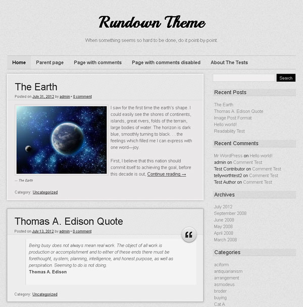 Rundown Free WordPress Theme
