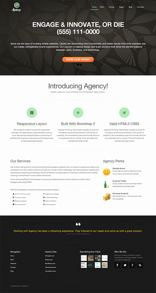 Agency WordPress Theme
