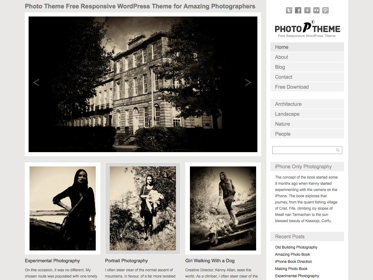 Photo WordPress Responsive Theme