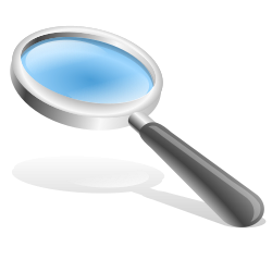 Logo magnifying glass